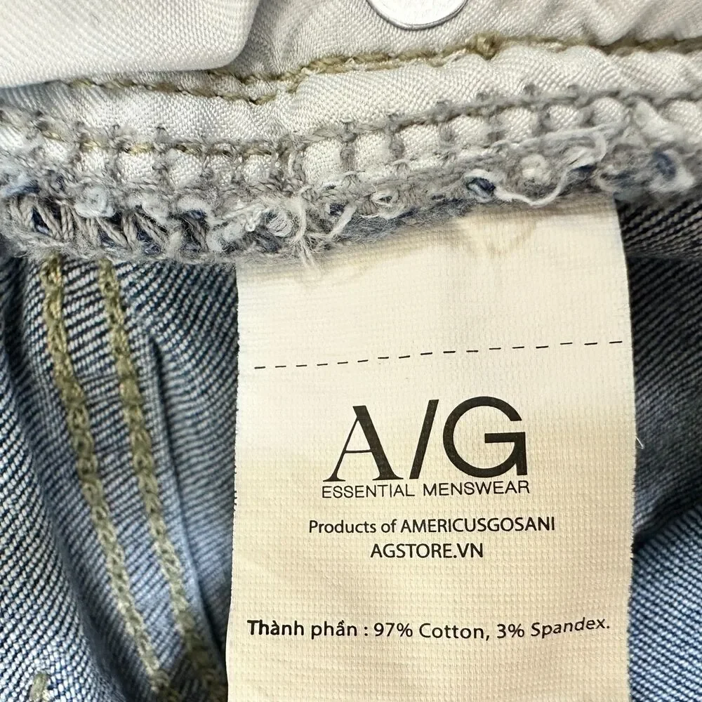 Americus Gosani A/G Essential Menswear Jeans Distressed Slim Fit Mens 31 (30x26)